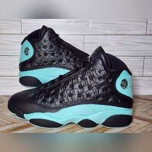 Rare NIB Air Jordan 13 Retro Mens Size 12 Black/Metallic Silver Sneakers Shoes